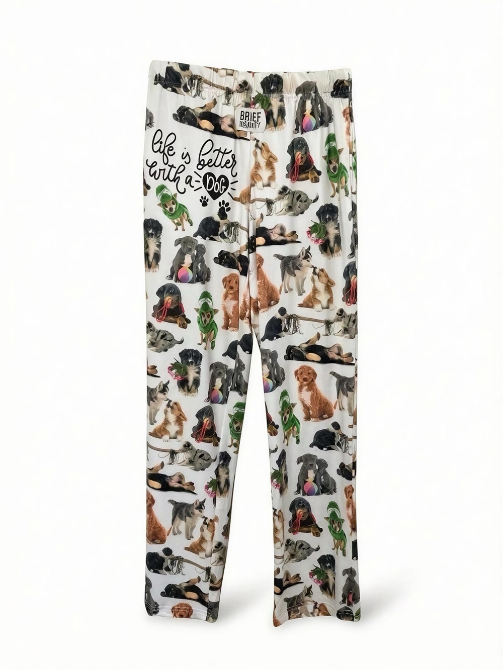 NWOT Women’s Dog Print Pajama Pants - White